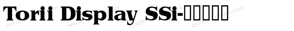 Torii Display SSi字体转换